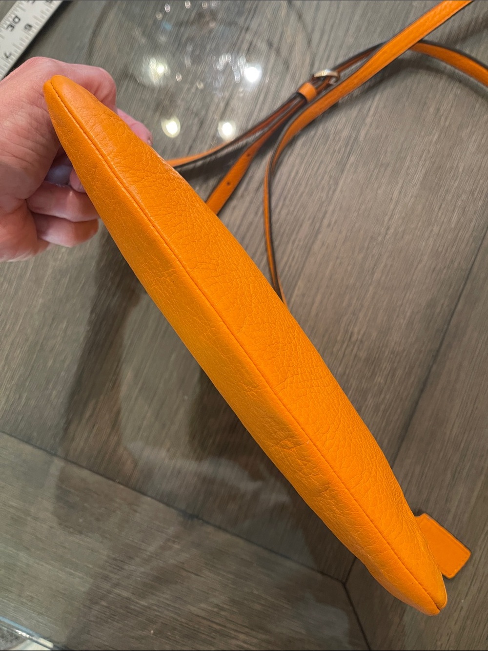 Coach Madison East West SwingPack Crossbody Bag Tangerine-Mandarin Orange F49993 - Picture 13 of 17
